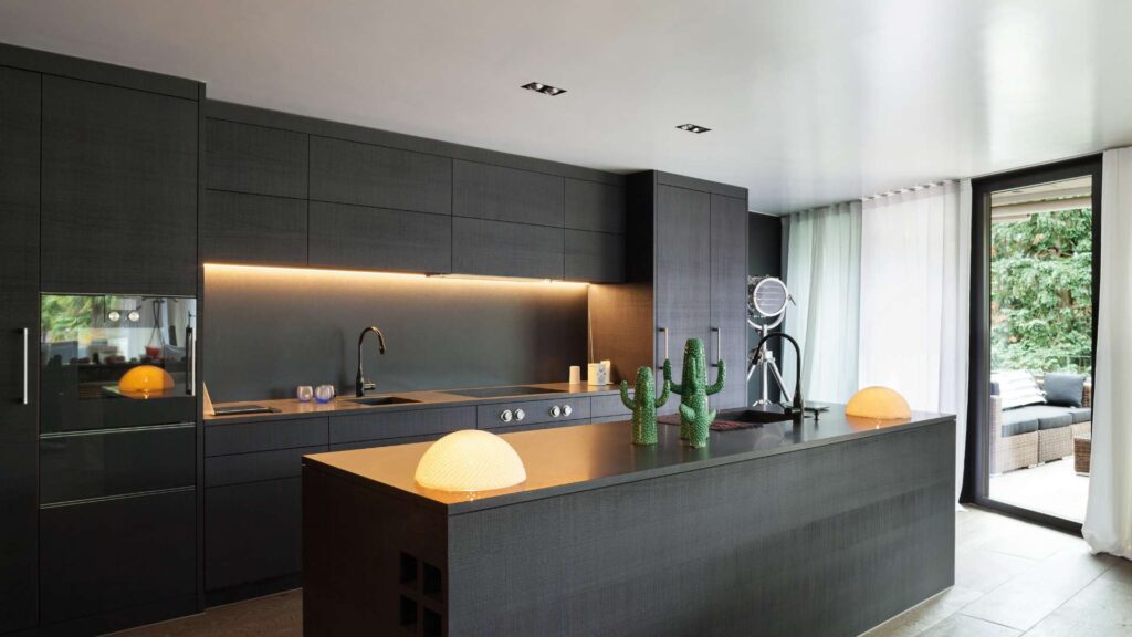 Cuisine décorée en noire