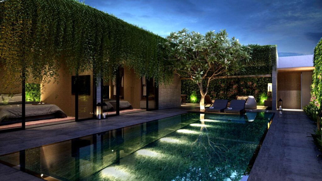 éclairage jardin