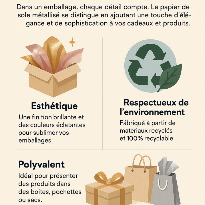 papier de soie metalise