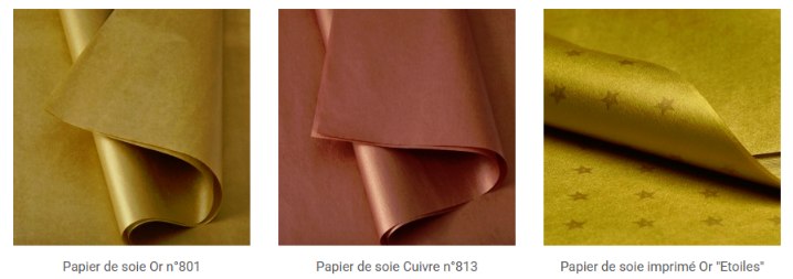 papier soie metalise