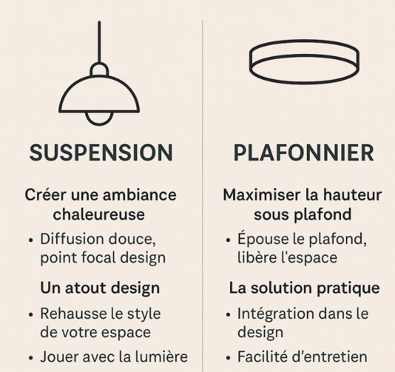 suspension plafonnier deco interieur